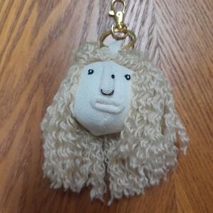 Handmade Blonde Girl Keychain NWT Size:OS  Handcrafted